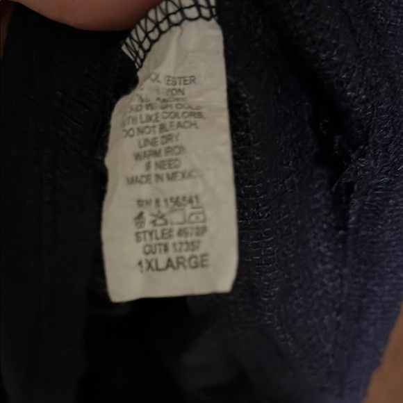 Chic Soul - Navy V-Neck Women's sweater - Picture 3 of 4